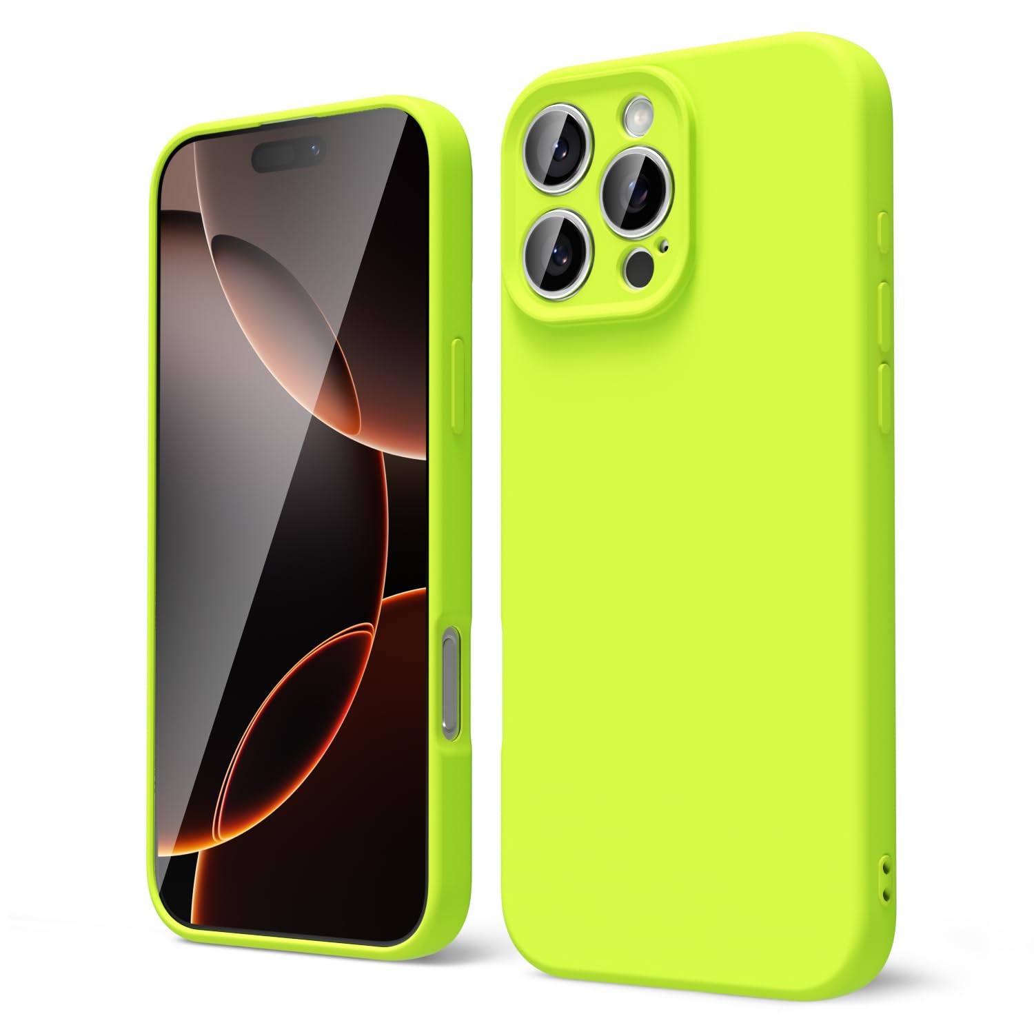 oakxco for iPhone 16 Pro Max Case Liquid Silicone, Soft Rubber Gel Elegant Aesthetic Basic Simple Cover, Cute Thin Slim TPU Matte Solid Color Plain Smooth Case for Women Girl, Light Pink — view 1095