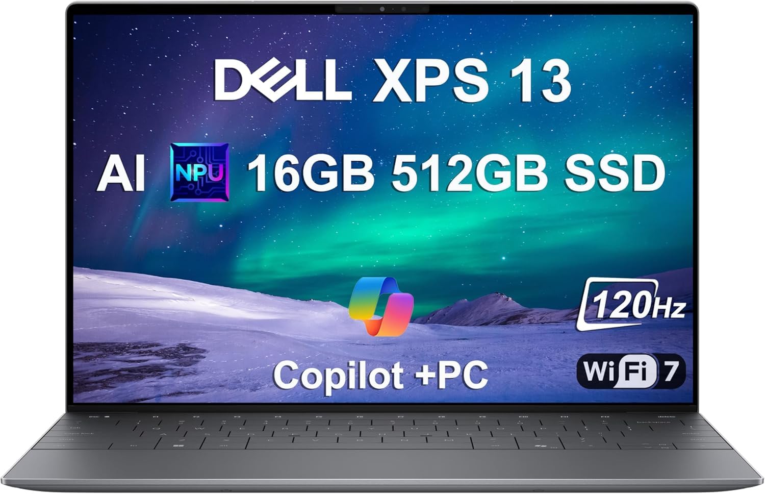 Dell XPS 13 9345, 13.4" FHD+ 120Hz, Snapdragon X Elite, 16GB DDR5 512GB SSD | Premium Business Laptop, AI PC, > Intel Ultra 7-155H, 27 Hours Battery Life, Thin & Light, 500 nits, FP, Wi-Fi 7, Win 11 Pro