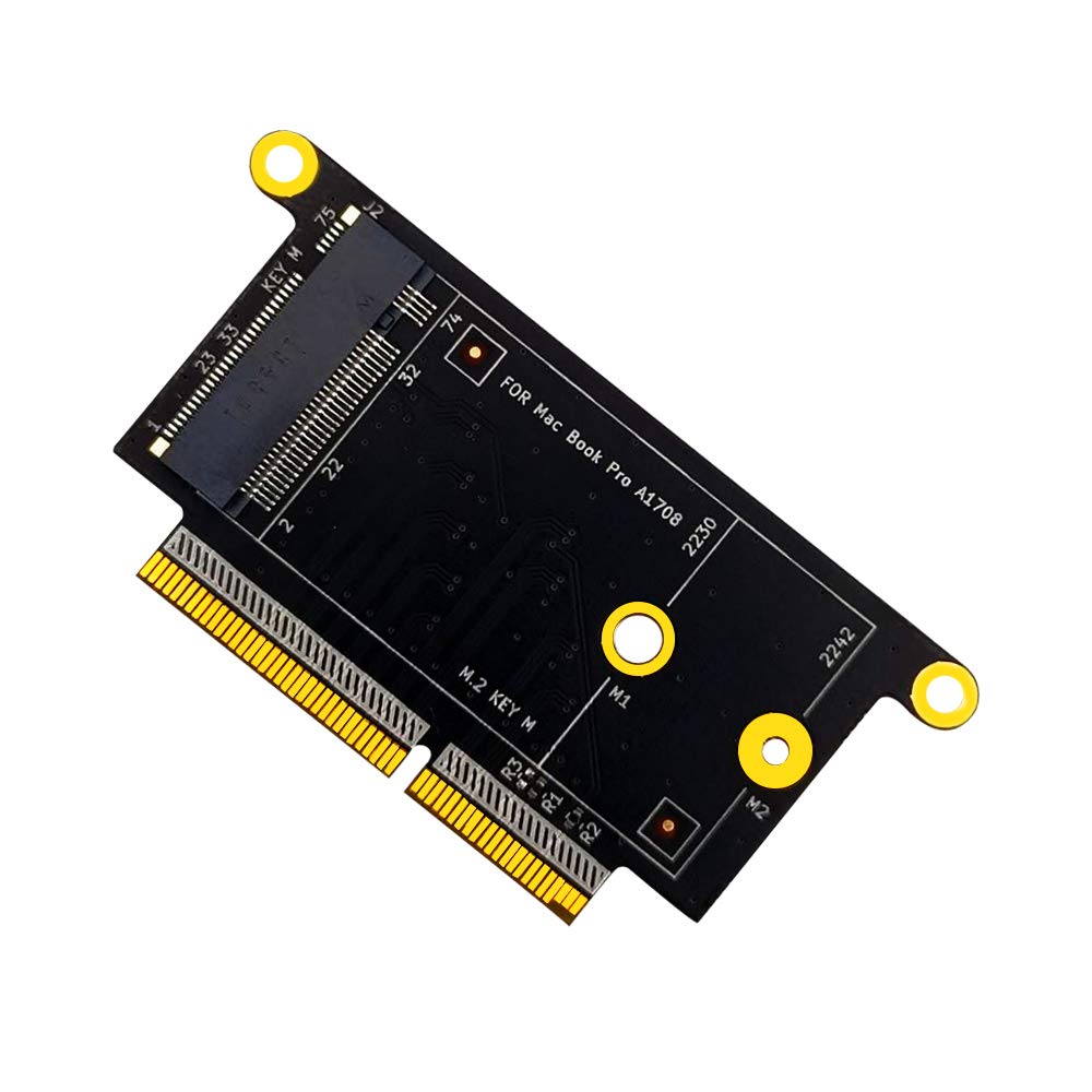 Decdeal M.2 NVME SSD Adapter Card M.2 NVMe Key M 2230/2242 SSD Converter Card Replacement for MacBook Pro A1708