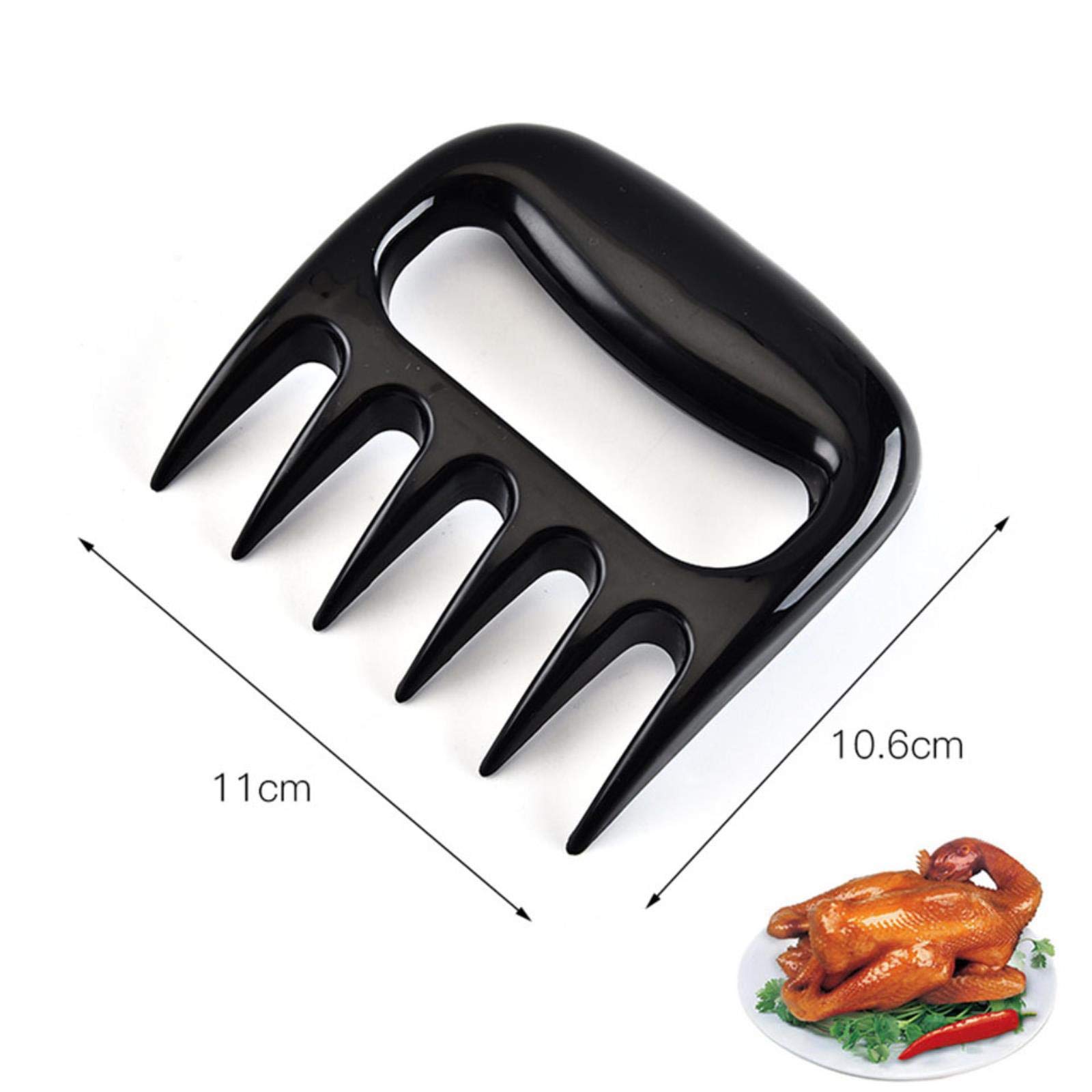 BBQ Meat Shredder Claws Handle Shred Cut Meats Splitter Essential for BBQ Pork Ultra Sharp Blades Separator Heat Resistant