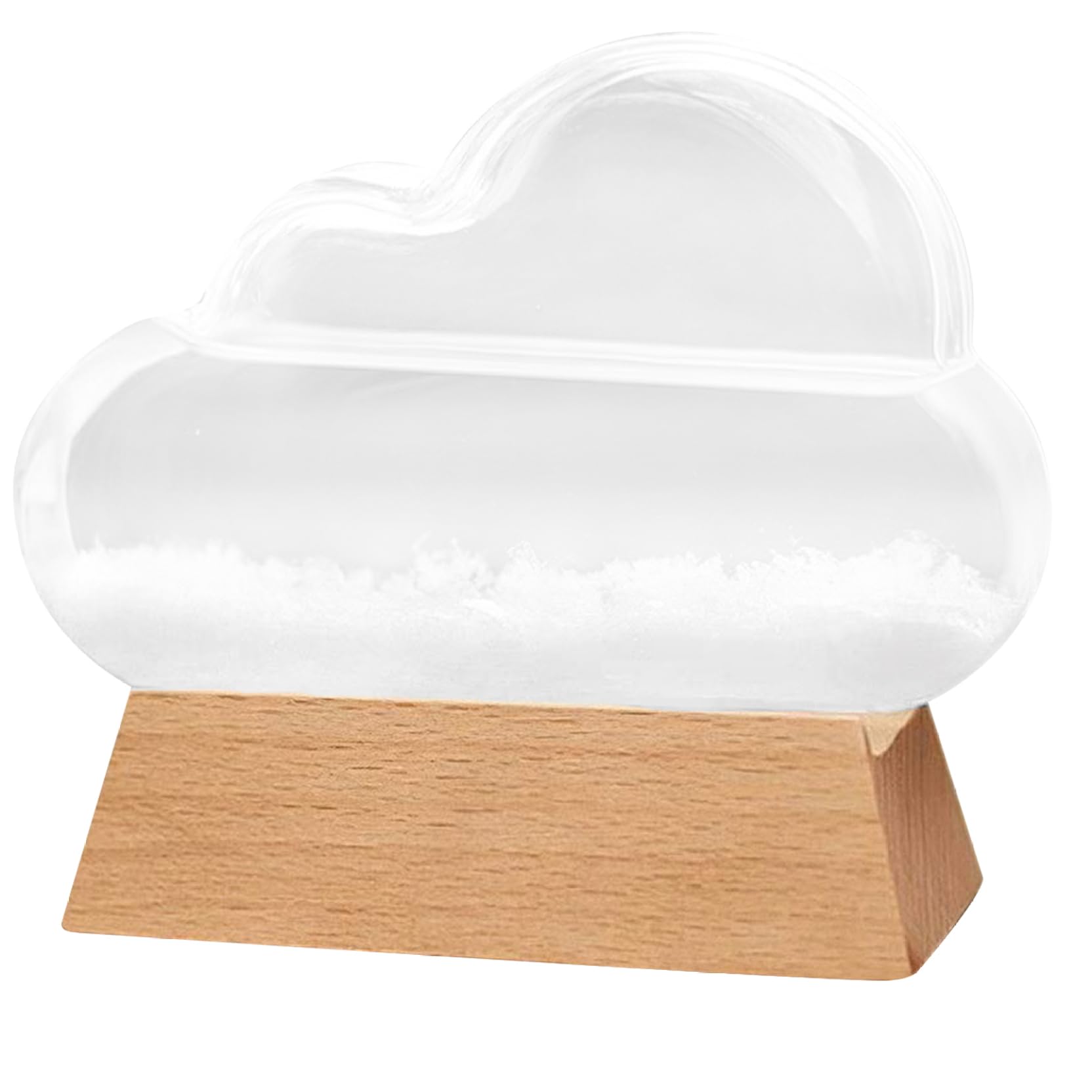 Storm Glass Metel Presine di nuvola Forma Storma Predittore meteo in vetro con vetro con legno decorativo stazione meteorologica bottiglia Ornament Office regalo