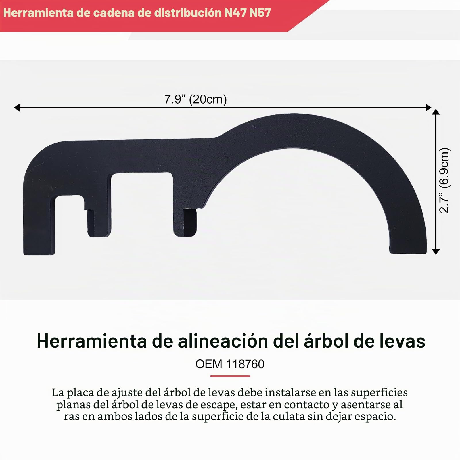 FreeTec 8pzs Kit Calado Distribución, Herramienta Cadena Distribución Motor Diésel, Utiles Calado Bloqueo Árboles de Levas Volante Motor Bomba de Combustible para BMW N47 N47S N57 N57S 320d 1.6 2.0