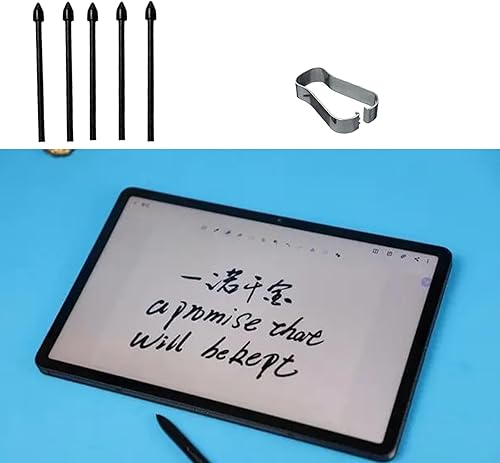 Miniatura 6 de Paquete de 5 puntas negras de repuesto para bolígrafo Tab S7 FE S compatibles con Samsung Galaxy Tab S7 FE S Pen Tips de repuesto + 1 pinza