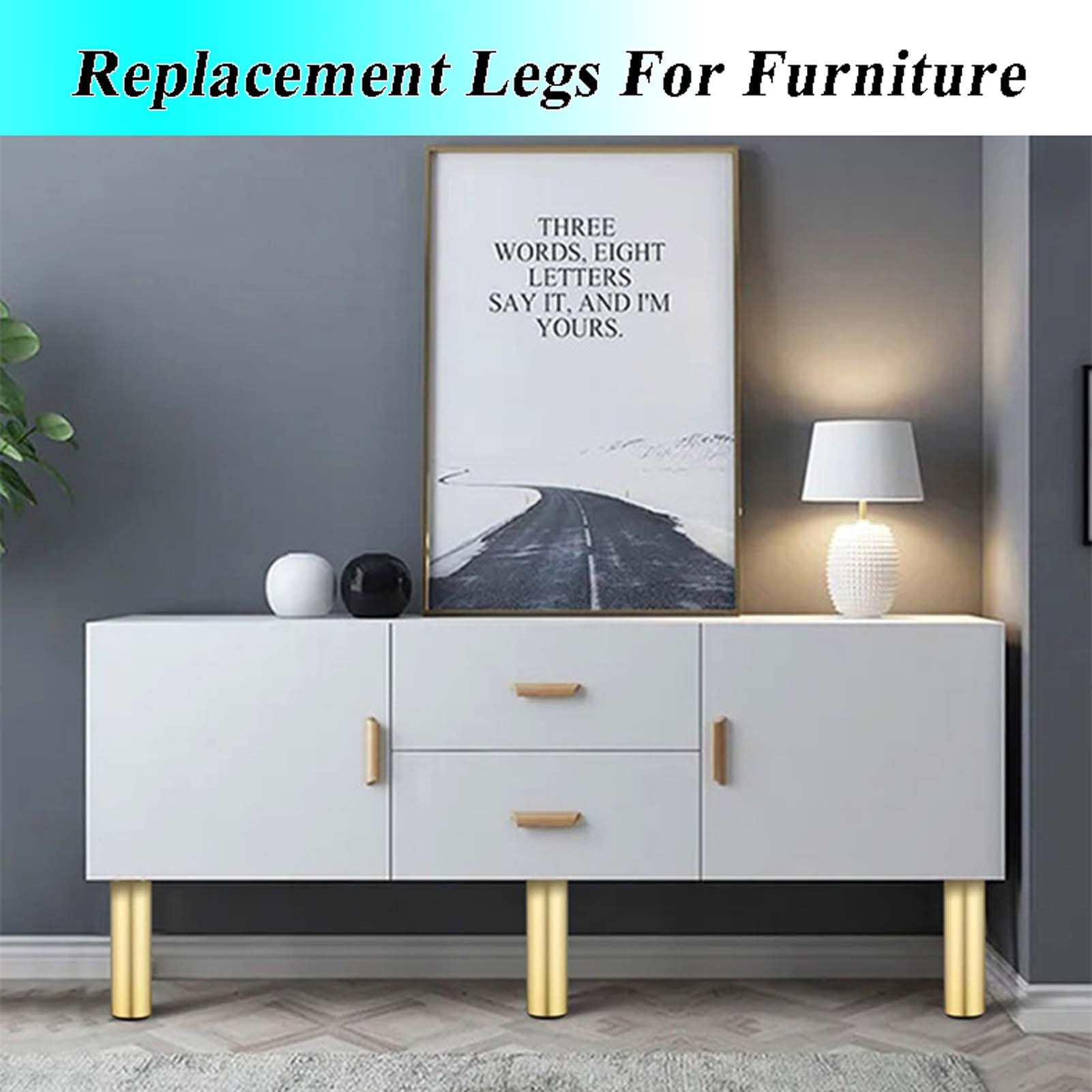 Paquete de 4 Patas de Metal para Muebles, niveladores de Rosca para Muebles, Patas de Soporte de Cama de Altura Ajustable, Patas de Metal Resistentes para Muebles, Patas