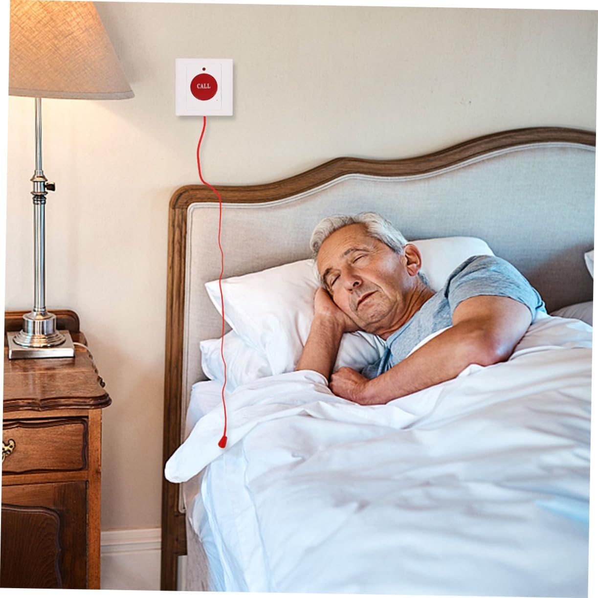 Emergency Call Button 3pcs Plastic Red for Elderly Communication