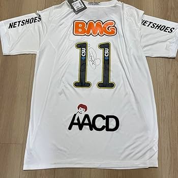 サントス代表サイン入りユニフォーム Amazon.co.jp: ネイマール サントスFC 直筆サイン入りユニフォーム