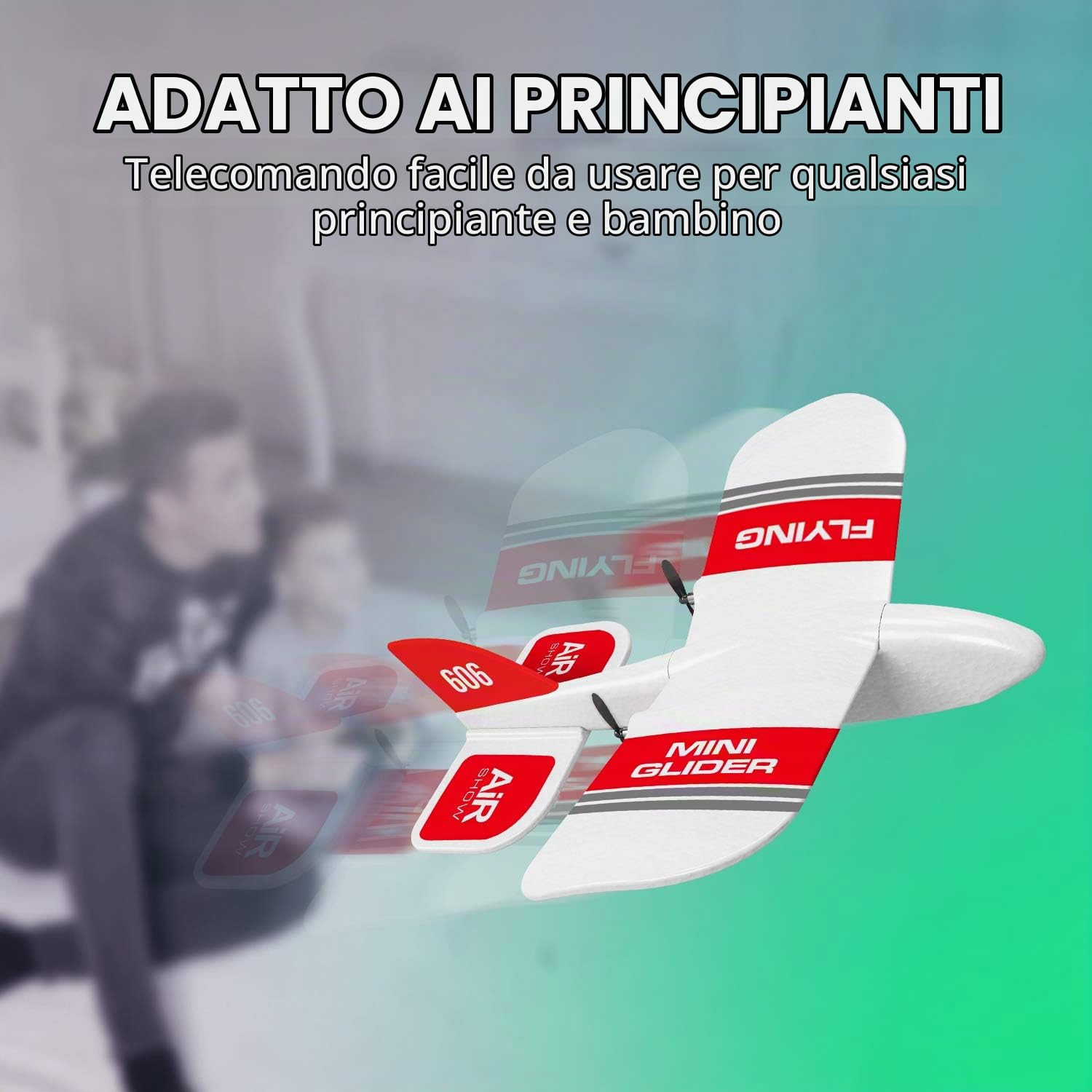 Goolsky KF606 Aereo RC, 2.4G Aereo Volante per Principianti RC Aliante in Schiuma Epp Ala Fissa Aereo in Schiuma Rtf Aereo Scorrevole Modello Giocattoli Regali per Bambini con 3 Batterie