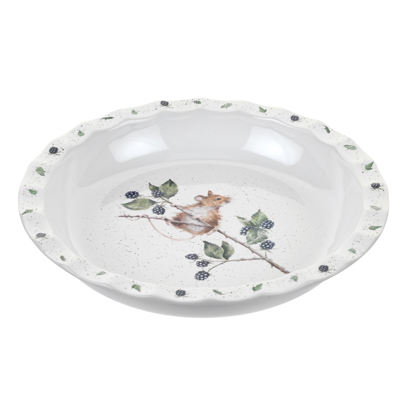 Wrendale Designs Plat à tarte « Brambles »