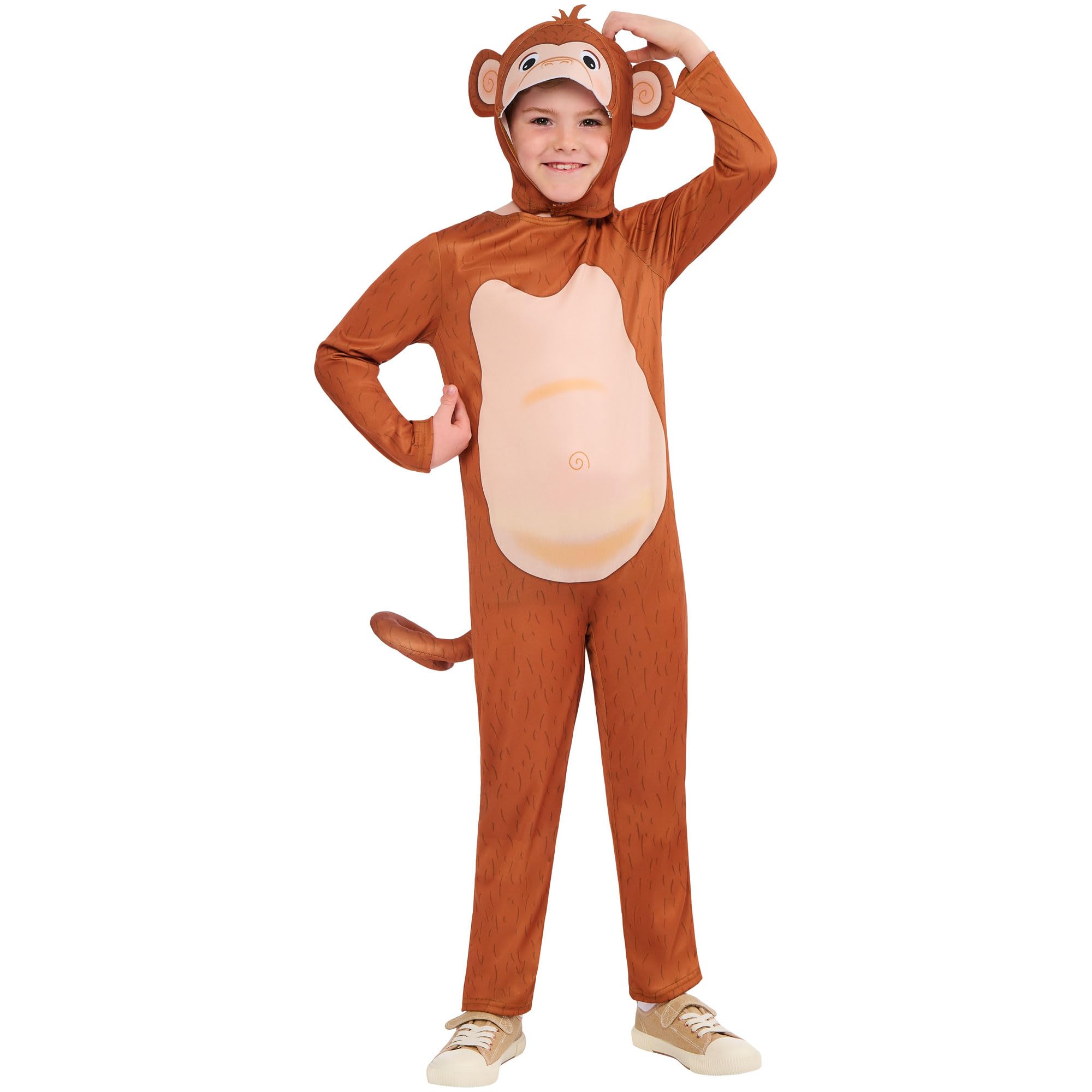 Rubies Official Storybook Monkey Childrens Costume, Kids Fancy Dress, Size 3-4 Years, Multicoloured