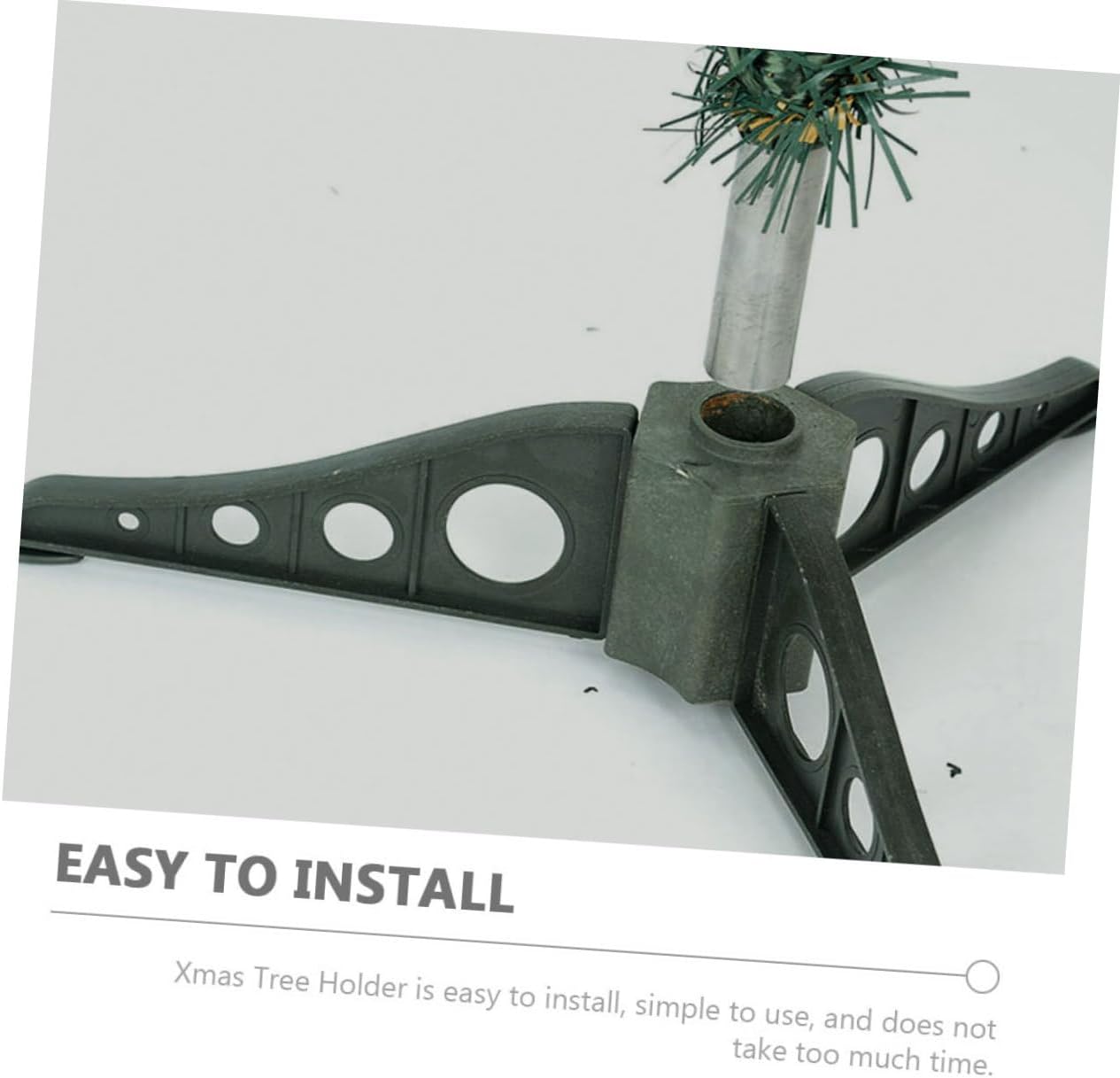 2pcs Christmas Tree Stand Base Christmas Tree Holder Support Simple Design for Home Holiday Decorations
