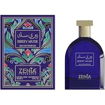 Zenia Berry Musk Eau De Parfum Spray 100ML / 3.4oz | Long Lasting Fruity Floral Musk Perfume with Blueberry Blackberry Rose Vanilla & Patchouli | Unisex EDP Fragrance