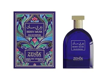 Zenia Berry Musk Eau De Parfum Spray 100ML | Fruity Floral Musk Perfume with Blueberry Blackberry Rose, Vanilla and Patchouli | Long Lasting Unisex
