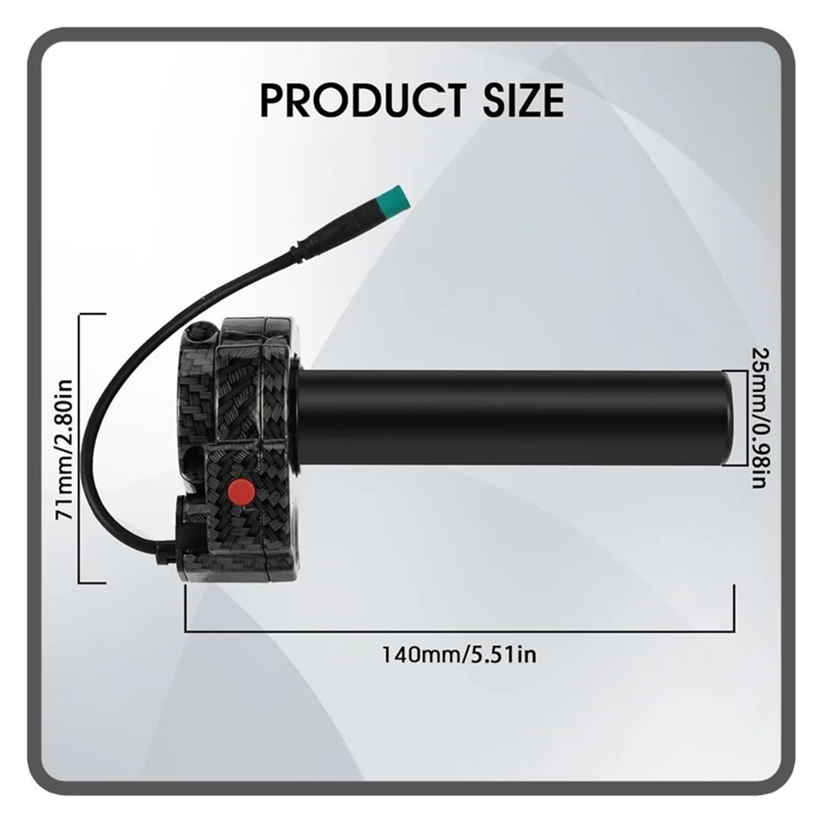 Empuñaduras Manillar Manillar De Acelerador De Motocicleta para Talaria Sting MX3 MX4 AW, Accesorios, Funda De Goma Antideslizante para Manillar(Rear-01)