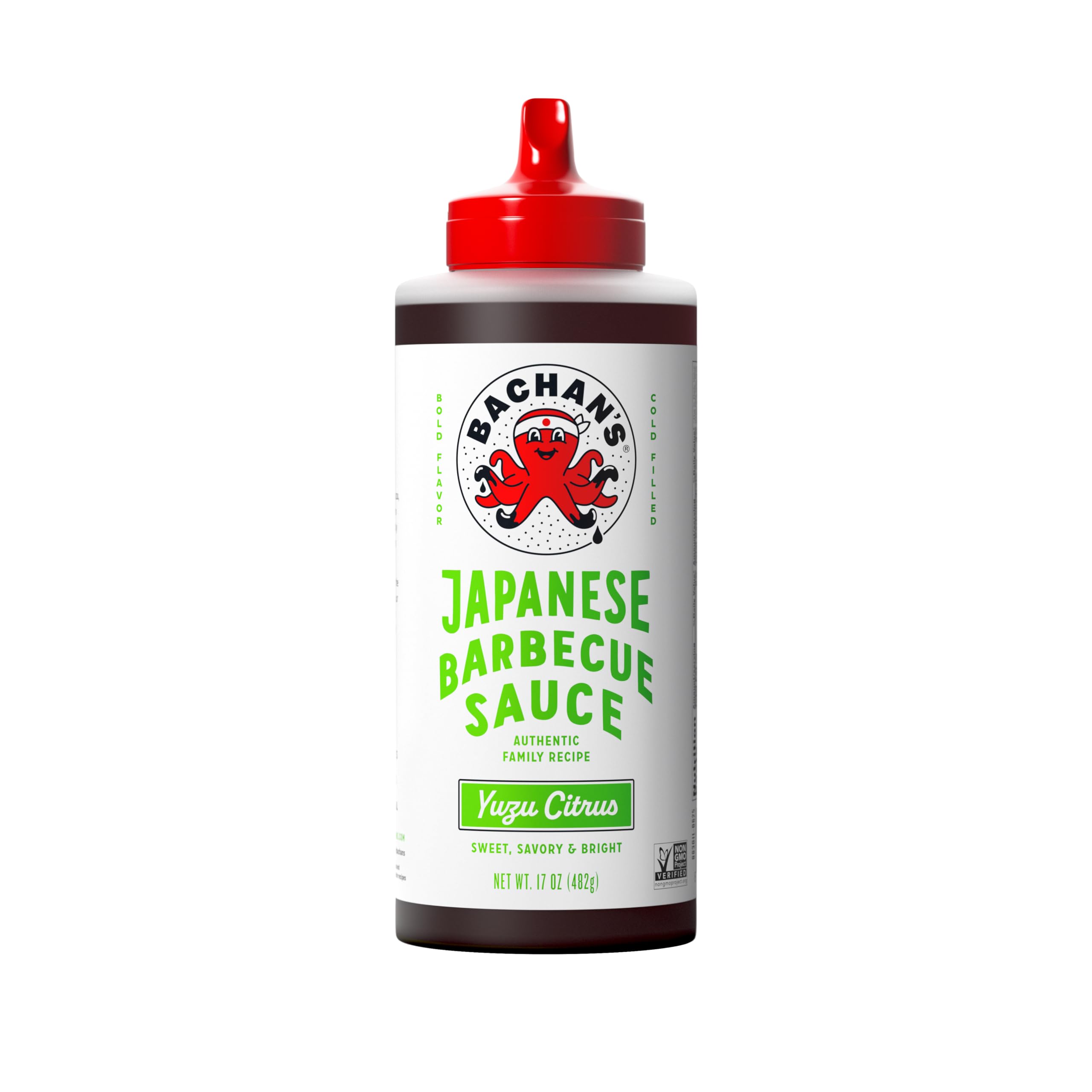 Bachan's - Japanese Barbecue Sauce - Yuzu, 17 Oz, Small Batch, Non GMO, No Preservatives, Vegan and BPA free. Condiment for Wings, Chicken, Beef, Pork, Seafood, Noodle Recipes, and More