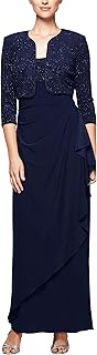 Womens Empire Waist Bolero Jacket Dress (Petite and Regular Sizes)
