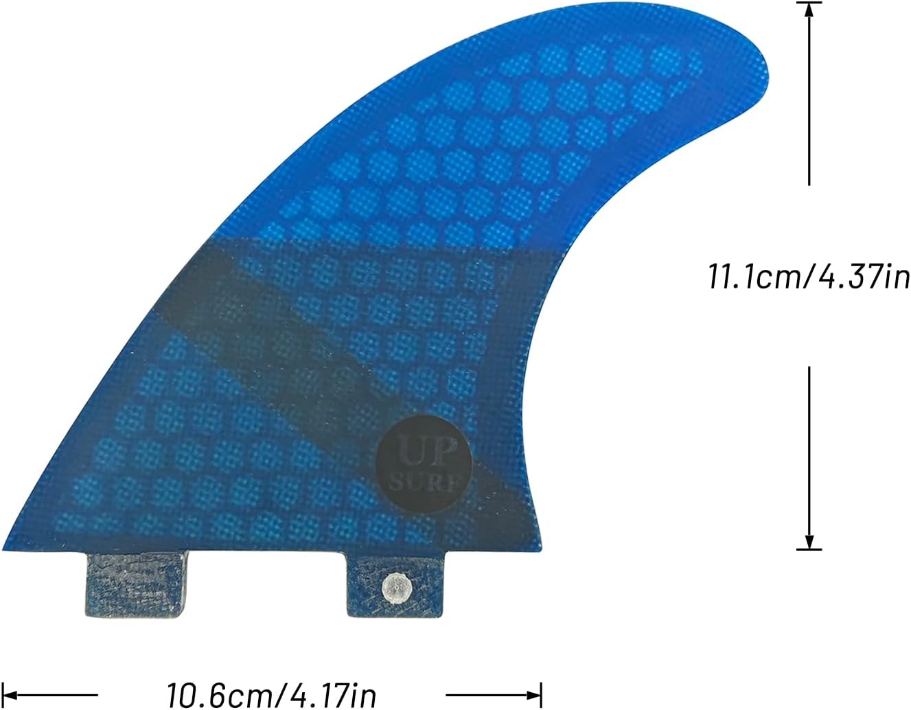 UP SURF Surfing 3fins S Size Double Tabs Surfboard Fins Base Tri fins Surfboard Thrusters Fiberglass Honeycomb