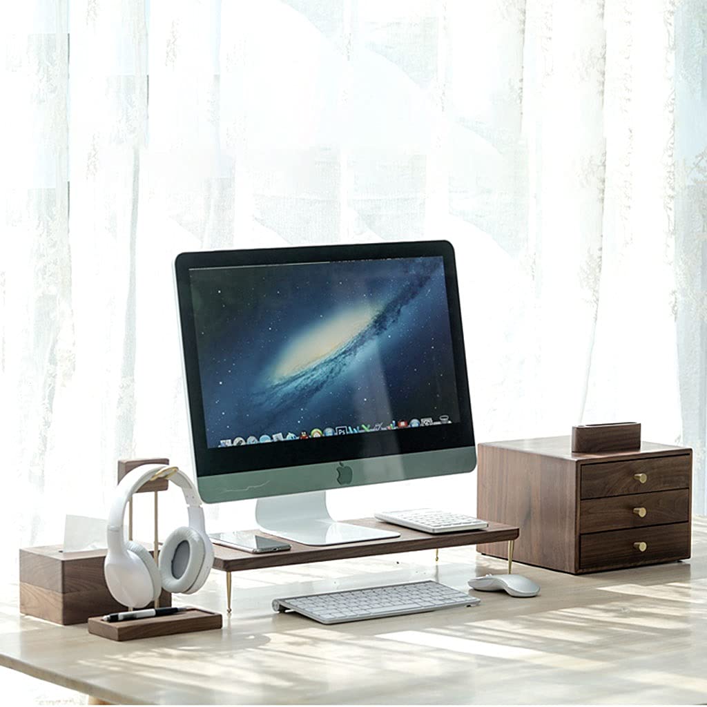 Soporte Auriculares Auriculares soporte para auriculares Haguzador de madera Holder Holder Hager Auriculares Pantalla Soporte Mesa de mesa Accesorios Auriculares Soporte 9,6 / 11.2 pulgadas de altura
