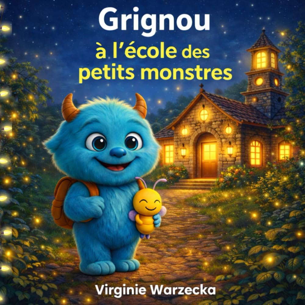 Grignou à l'école des petits monstres: Une histoire douce pour aimer l’école : timidité, amitié et confiance en soi (Les aventures de Grignou)