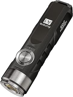 RovyVon A1 Gen 4 Rechargeable EDC Flashlight 650 Lumens Super Bright Outdoor Mini Keychain Flashlights for Everyday Carry, Camping, Thanksgiving, Xmas Gift(Black)