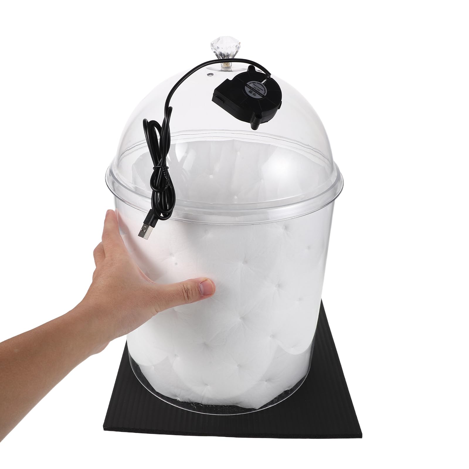 Mikinona Schallschutzabdeckung aus Acryl für Küchenkleingeräte Geräuschdichte Mixerabdeckung für Entsafter und Küchenmaschinen Kompakt und Transparent für Heimgebrauch