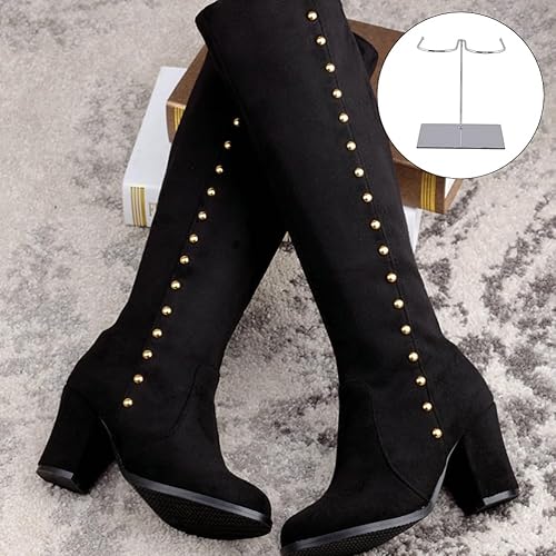 Miniatura 2 de Cabilock 1 soporte de exhibición de botas de metal plateado