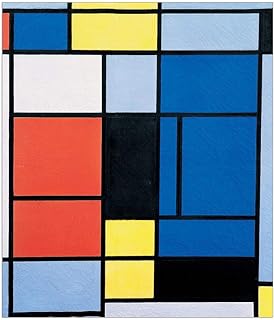 Artopweb Mondrian-Tableau n 1 Pannello Decorativo, Legno MDF, Multicolore, 100x120 Cm