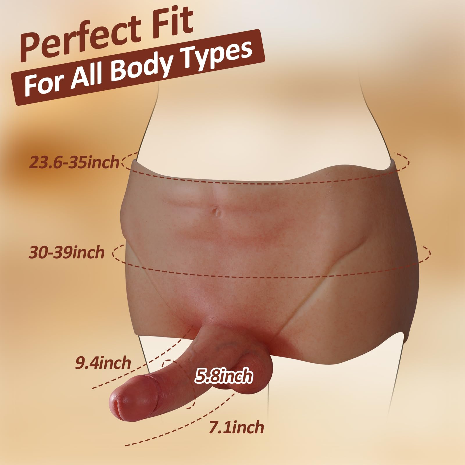 Gode Ceinture Culotte, Godes Réaliste Wearable Sous-vêtements