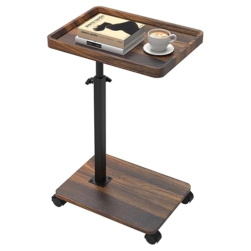 C Shaped End Table Adjustable Height, Couch Tables That Slide