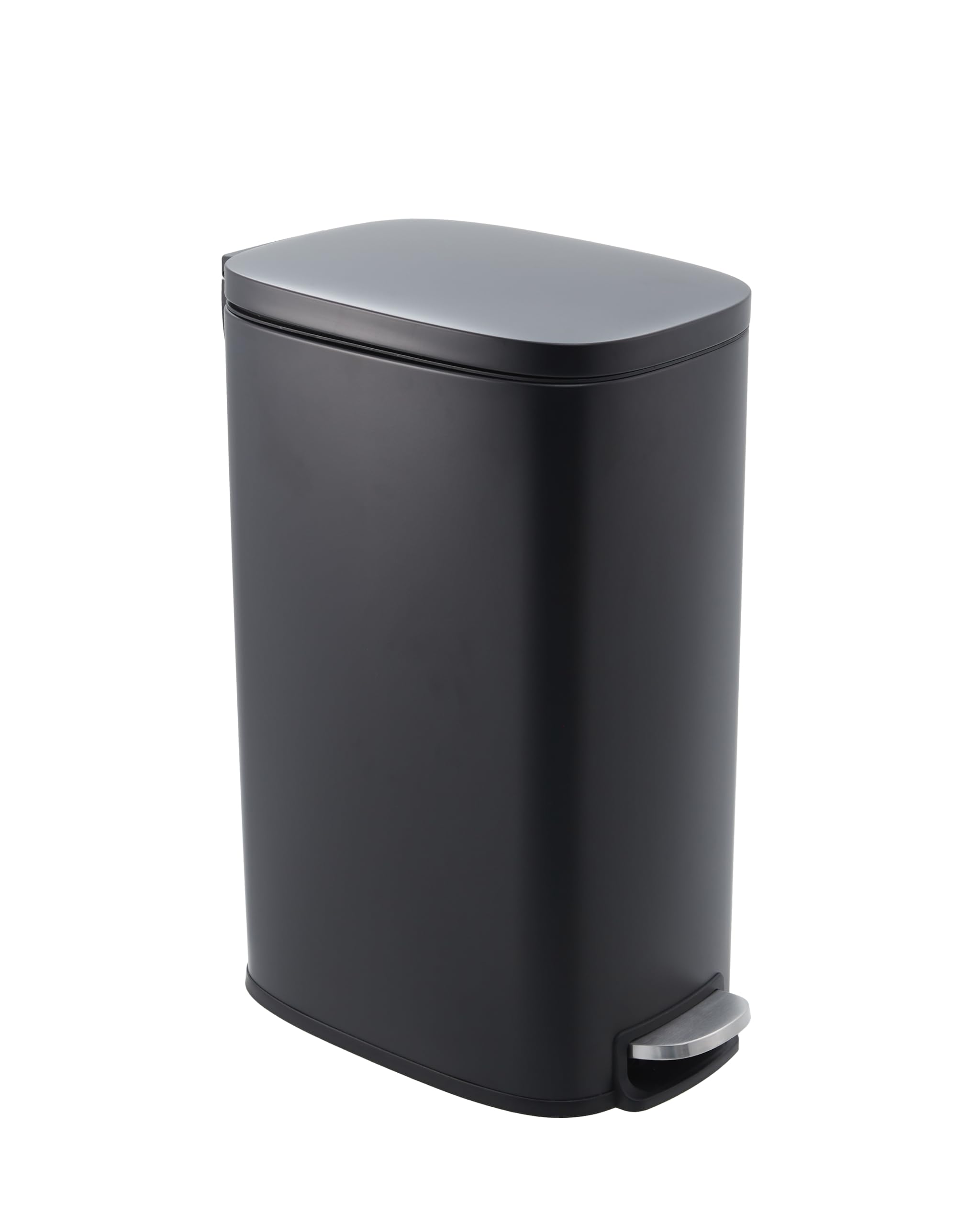 Garvee Slim Kitchen Trash Can 13 Gal Skinny Stainless Steel Garbage Can with Removable Inner Bucket Soft Close