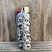 Three Skull Face Skeleton Metal Lighter Case Cover Holder fits BIC Full Standard Size Lighter J6