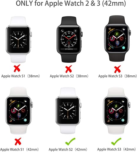 Amazon.com: YOGRE Apple Watch 42mm Series 3 Series 2 Case, Waterproof Case  Built-in Screen Protector with 360 Full Body Protective, Dustproof Case  Cover for iwatch 42mm Series 3 Series 2 : Cell Phones \u0026 Accessories