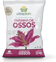 2,5kg Farinha de Ossos, Fertilizante Adubo Orgânico para Plantas Jardim Hortas