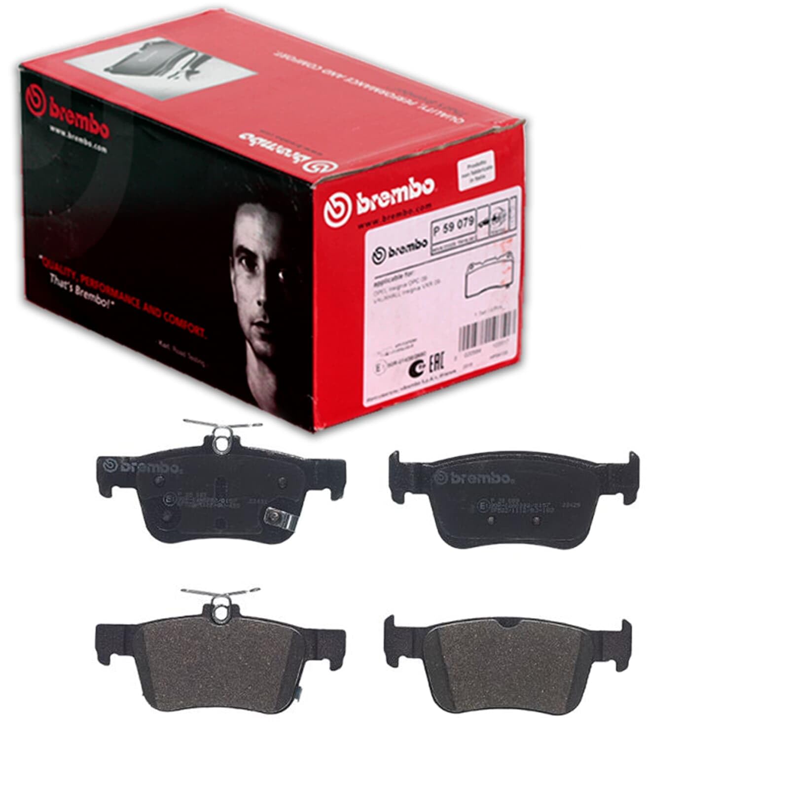Rear Brake Pad Set Fits Honda Civic E BREMBO