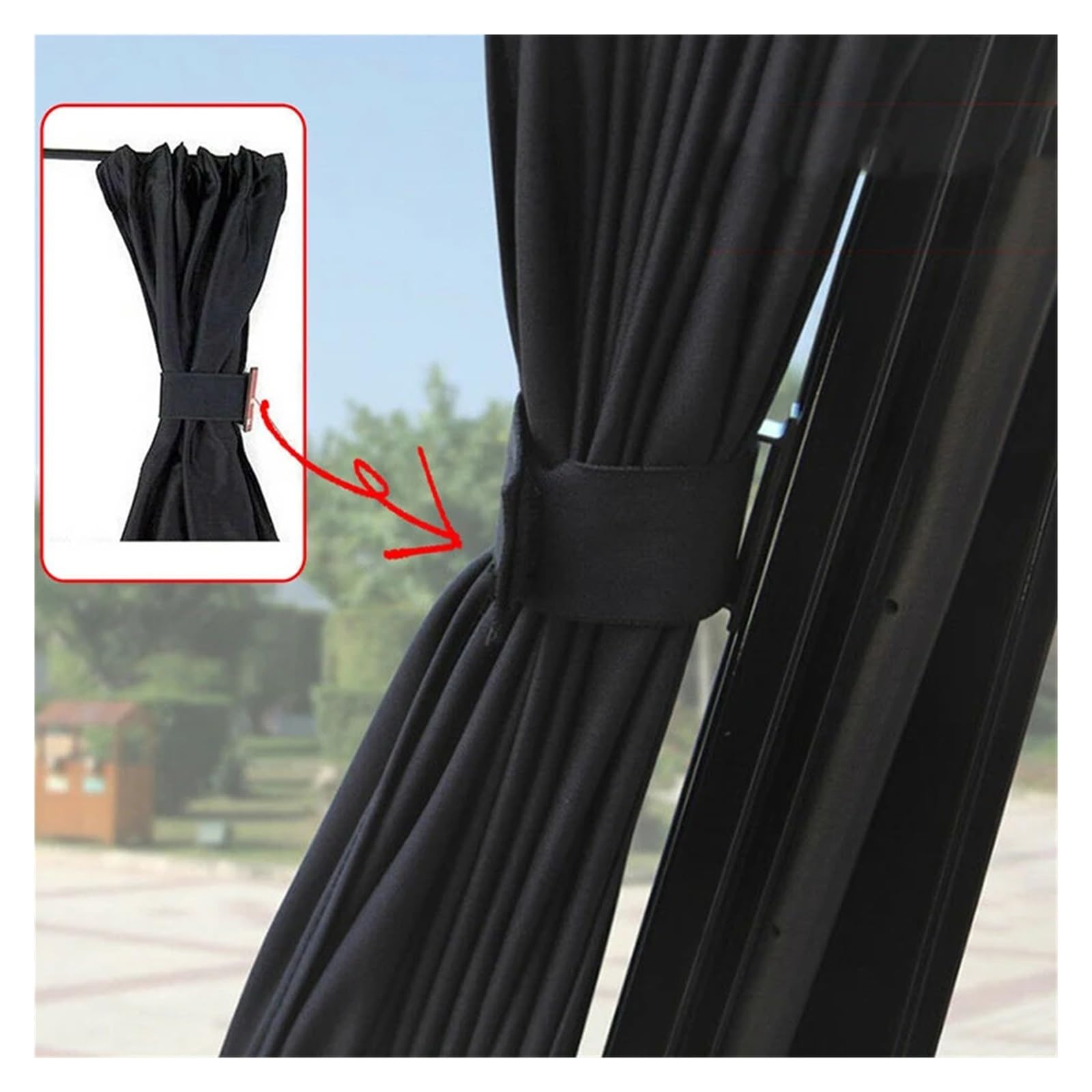Rideau Voiture Lot de 2 Rideaux Pare-Soleil latéraux Voiture avec Protection UV, 50 cm x 47