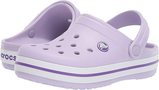 lavender fuzzy crocs