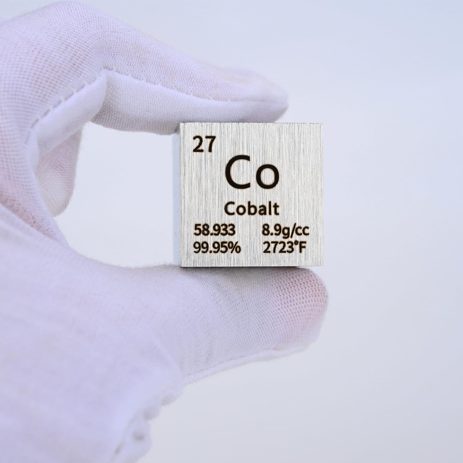 BFLCTGCF Cobalt Metal Density Cube Pure Metal High Density Element Cube for Element Collections Lab Experiment Material Hobbies DIY Teacher Science Creative Gift (CO 1inch)