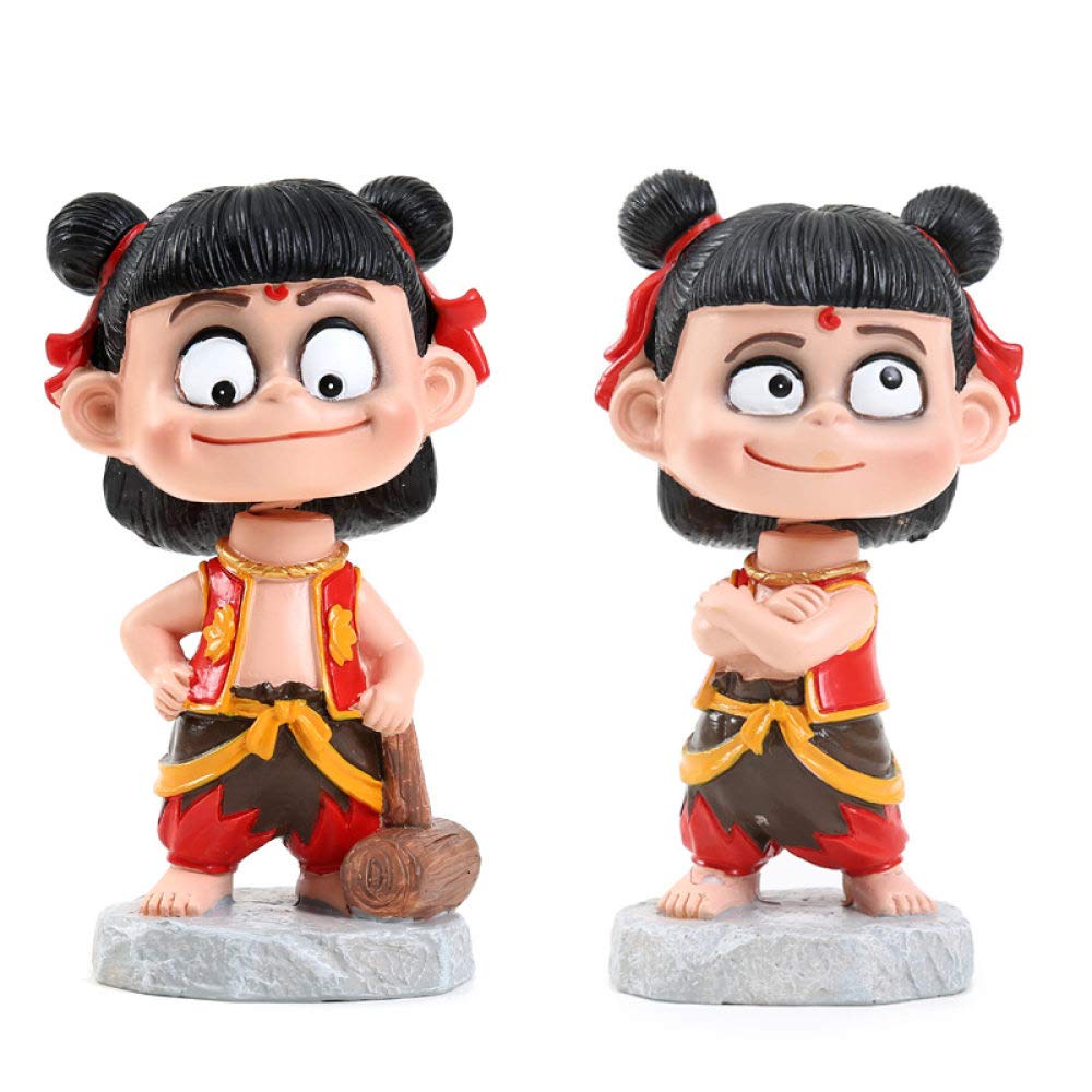 Nezha Figurines Mignonnes Idée Cadeau Idéale en Résine pour Proches et Amis