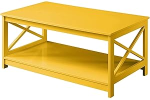 Convenience Concepts Oxford Coffee Table with Shelf: A Dash Of Vibrance For Your Living Oasis