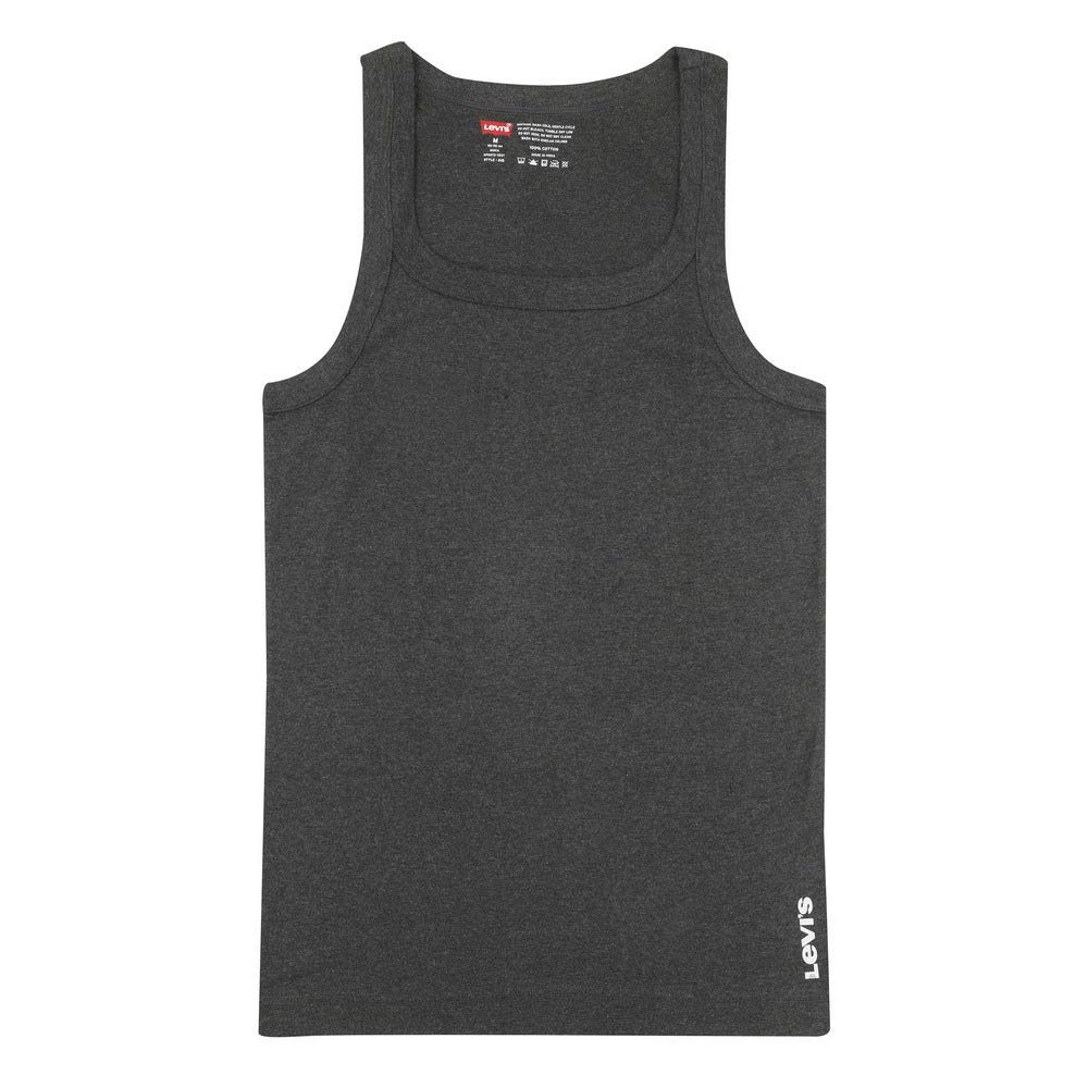 levi's 015 Men's Rib Pure Cotton Solid Vest - Square-Neck, Sleeveless Side Branding, Snug fit with Easy Tucked (Pack of 1)-picture-23