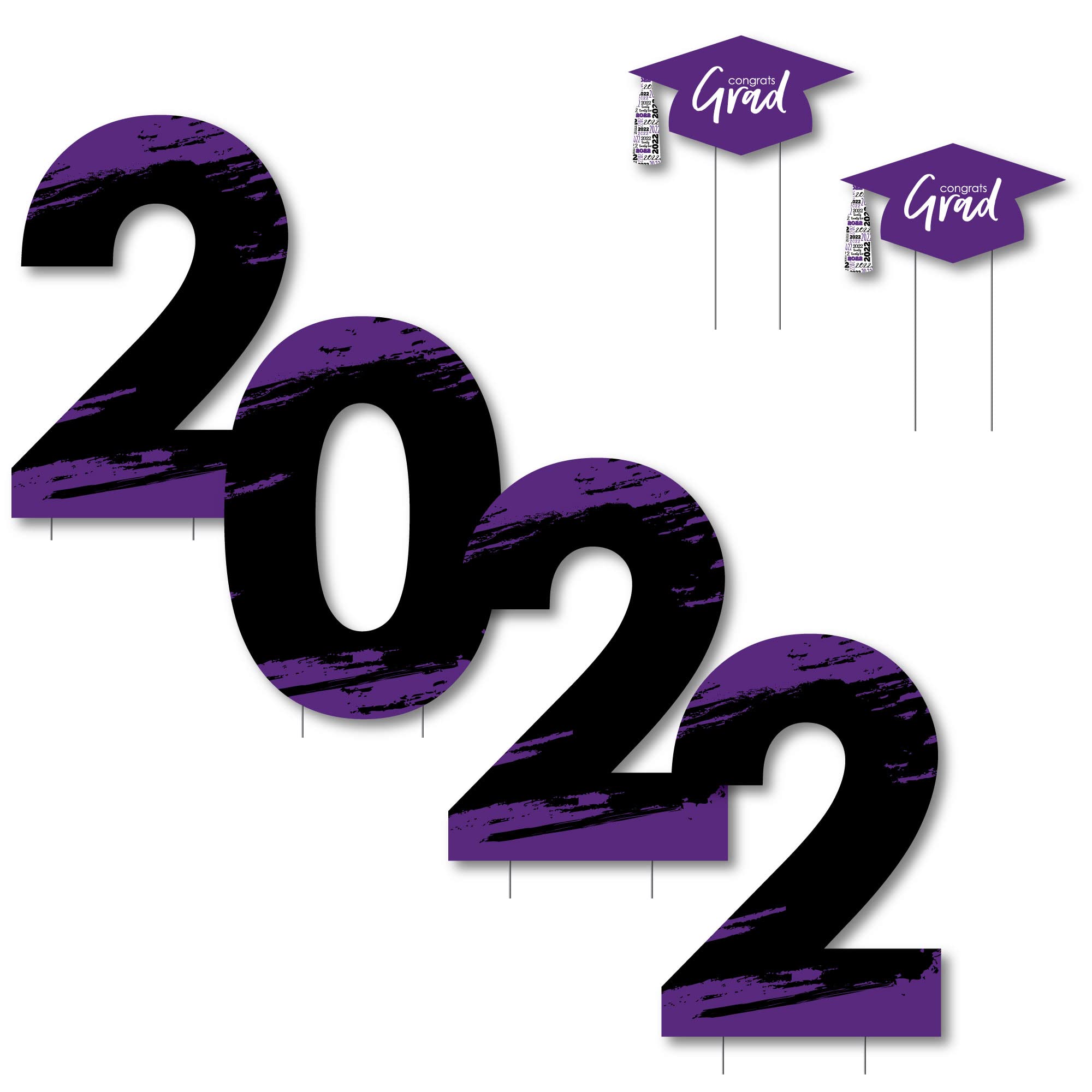 Buy Big Dot of Happiness Purple Grad Best is Yet to Come 2022 Yard