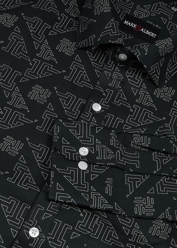Image of MARK & ALBERT Men's Slim Fit Cotton Formal Shirt