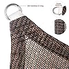 Eden's Decor Straight Flat-Edged Sun Shade Sail Rectangular 5' x 7' Brown UV-Blocking Outdoor Canopy Fabric Cloth Awning for Pergola Patio Garden Backyard Custom Size #2