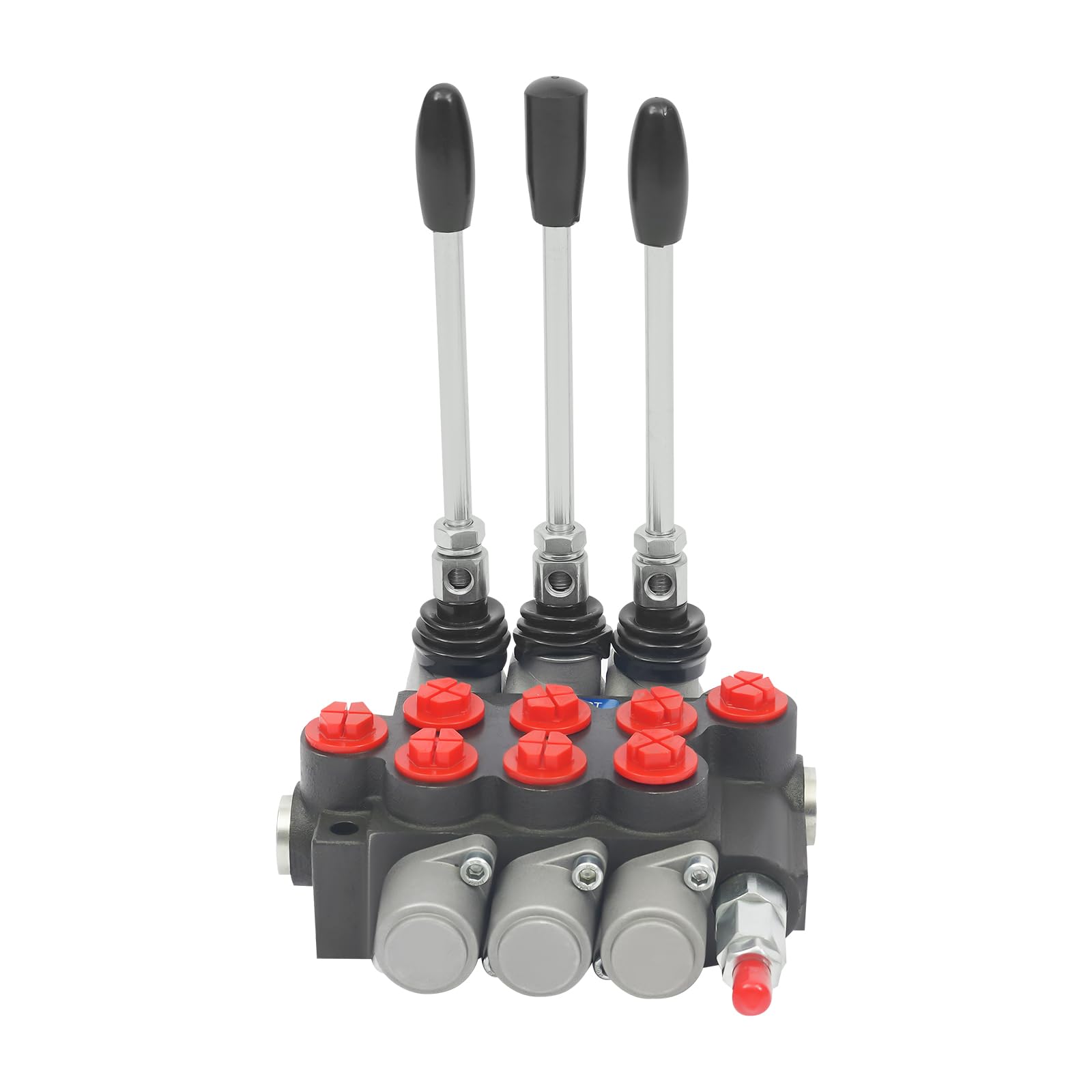 Válvula direccional hidráulica 3 bobinas válvula hidráulica válvulas de control direccional 1/2" BSPP 40 L/min válvula de control hidráulico para maquinaria de construcción y agricultura