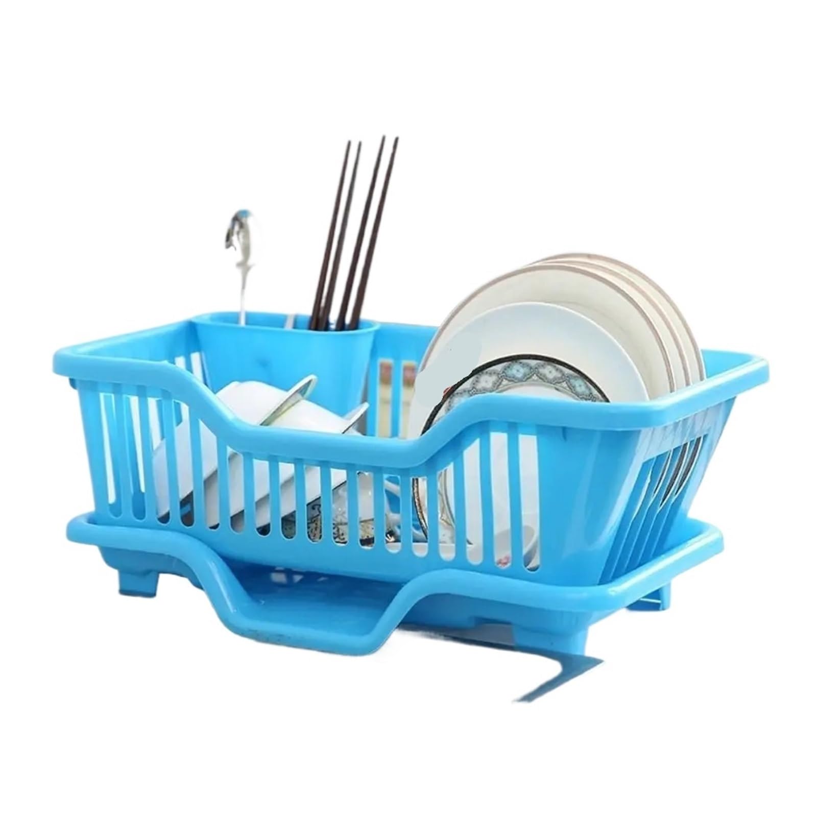 Home Countertop Dish Drying Rack Multi-Functional Utensil Organizer With