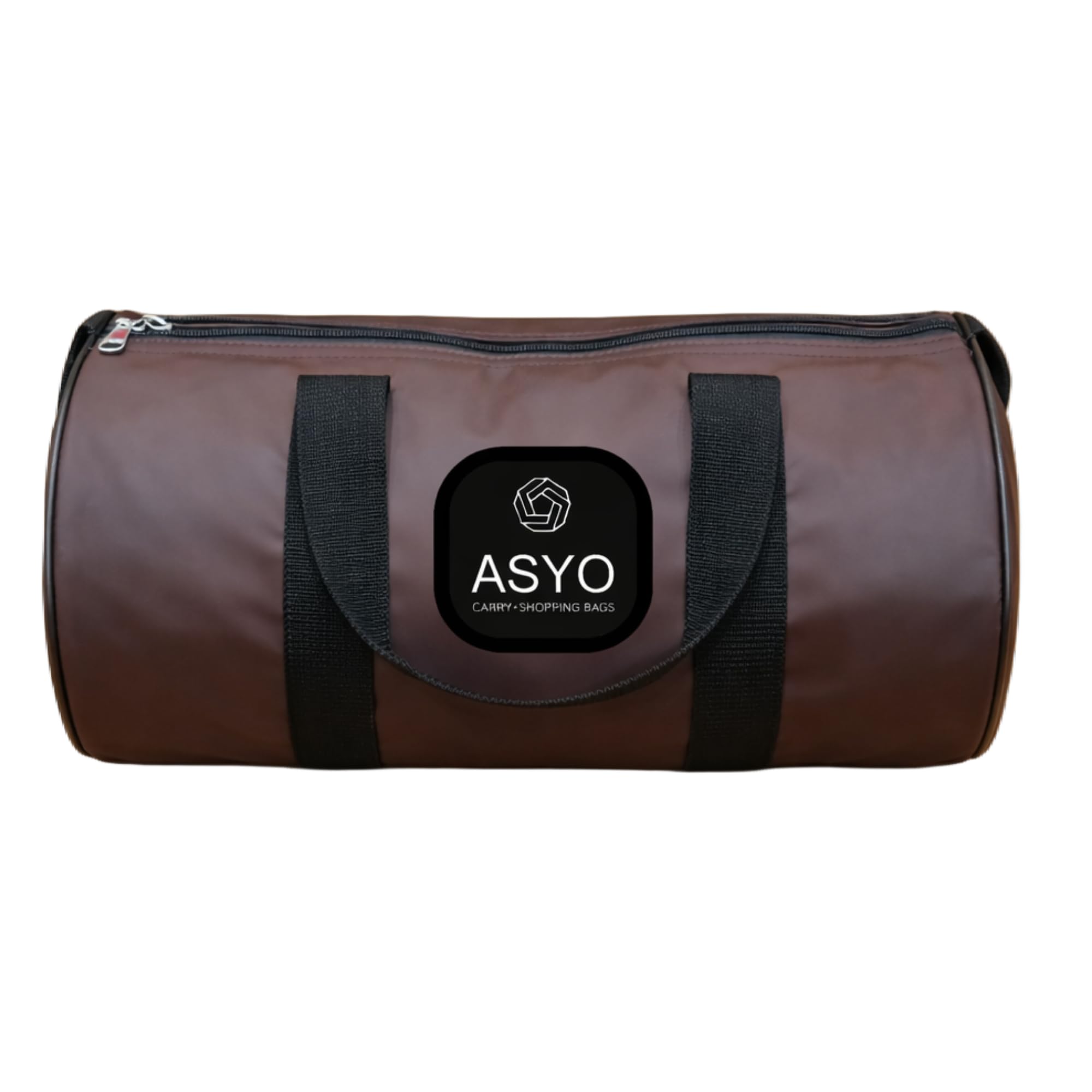 asyo Premium Duffel Bag, Water-Resistant Gym Bag with Adjustable Shoulder Strap and Multiple Zippered Pockets Compartment | 20 LTR Travel Bag (Silky Smooth Brown)-picture-30