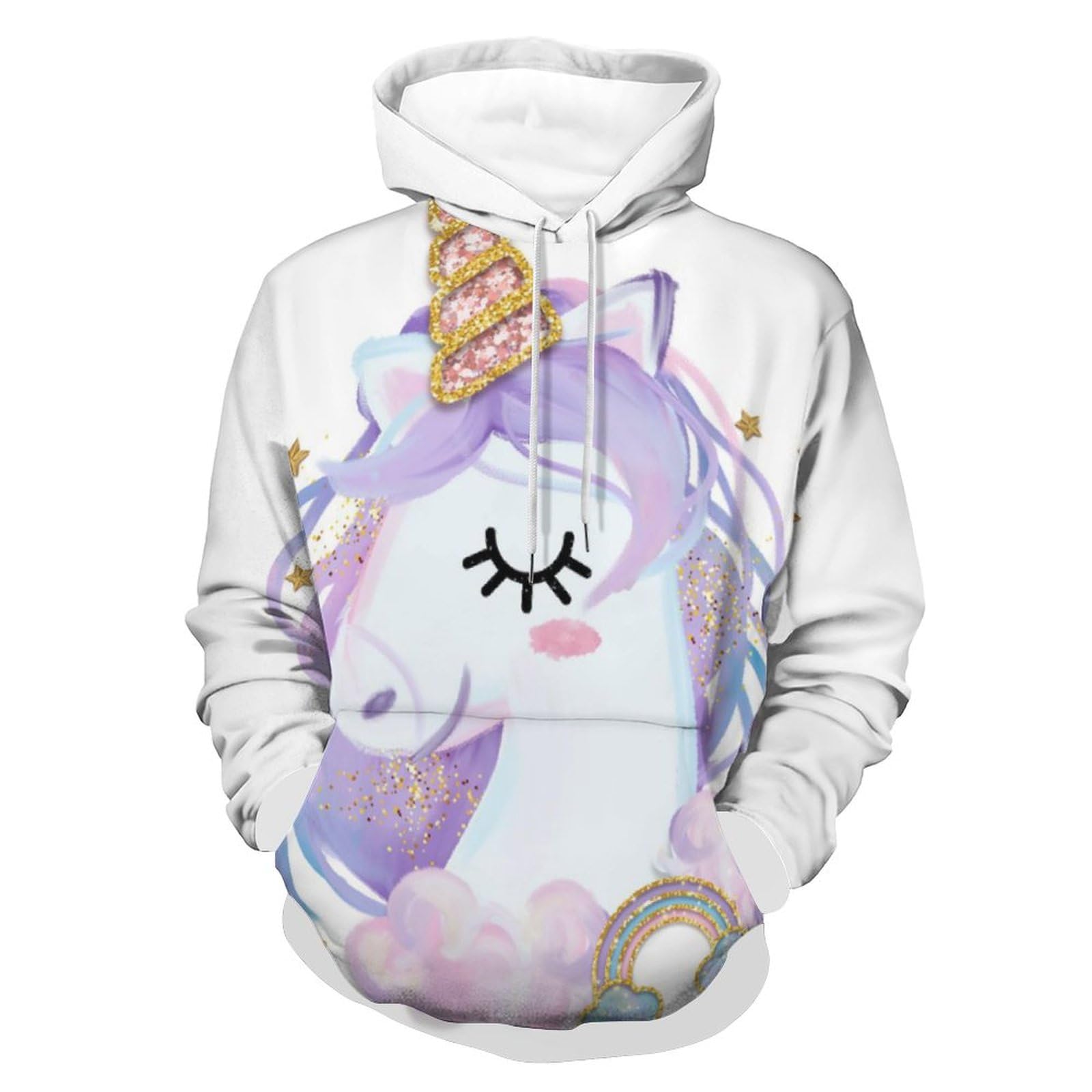 Hoody sweat-shirt licorne pull stylé pour soirée cocooning - 8