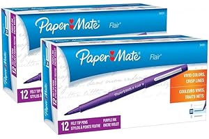 Paper Mate Flair Felt Tip Pens: Unleash Your Creativity with Purple Flair