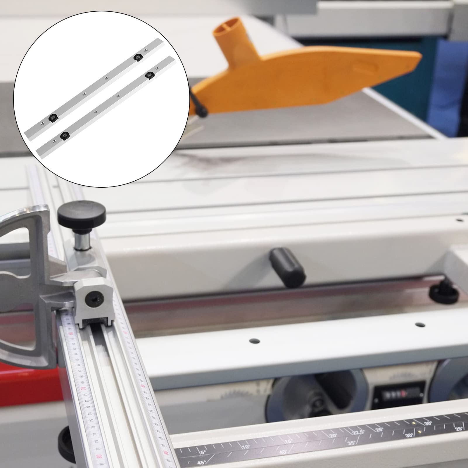 Gehrungsschiene Set 600mm + 300mm - Aluminium Tischsäge Zubehör Für Holzwerken