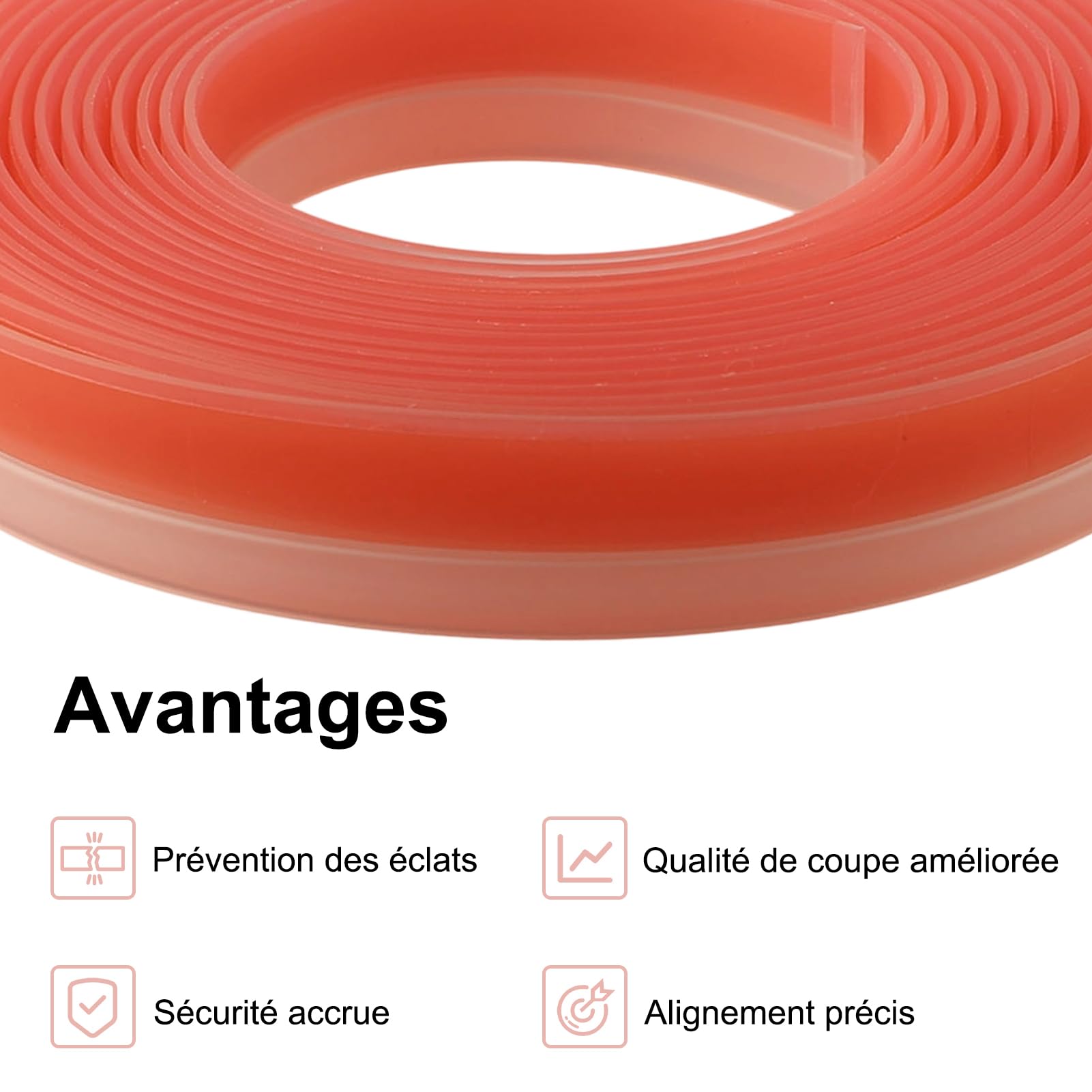 Bande de protection anti-éclats pour rail de guidage, pour FS/2 FS/2 KP FSK rails de guidage 3 Meter Bande de Caoutchouc Adhésive bande de rechange 495209