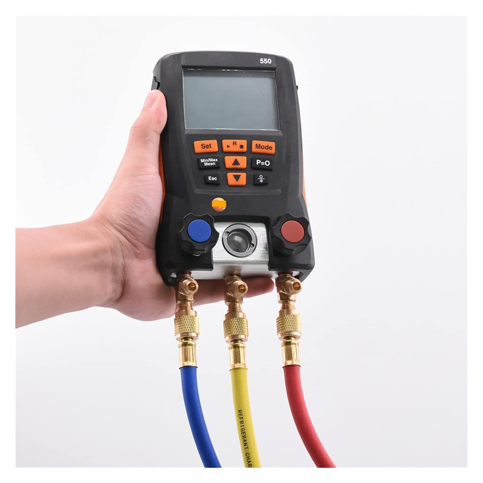 Aire Acondicionado Medidor de presión Refrigeración MEDICIÓN MANIFICACIÓN Abrazadera de refrigeración Capacidad de refrigeración con Abrazadera de Manguera(Testo 550S)